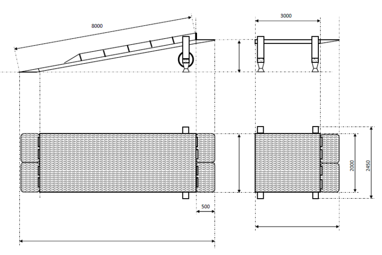 Рампа для разгрузки фур чертежи